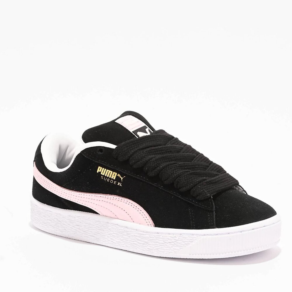 PUMA Women's Suede XL Black & Pink Shoes Size 7.5 NIB